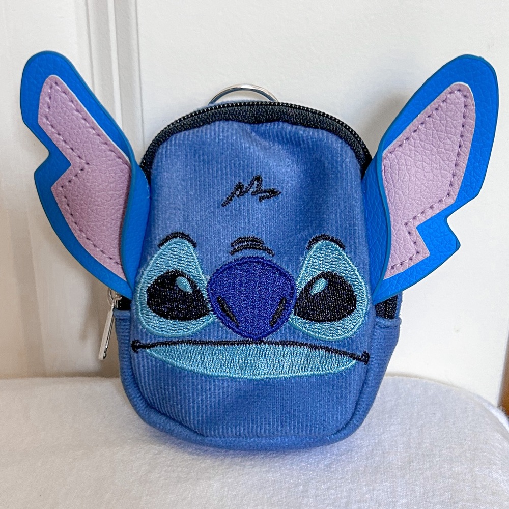 Disney Lilo and Stitch Mini Stitch Keychain Zip Pouch
